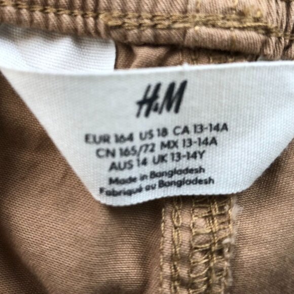 H&M Woman's Pants Size 18 Pull On Elastic Waist Straight Leg Casual Travel Loose - Picture 7 of 14